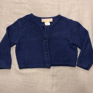 Janie and Jack purple cardigan